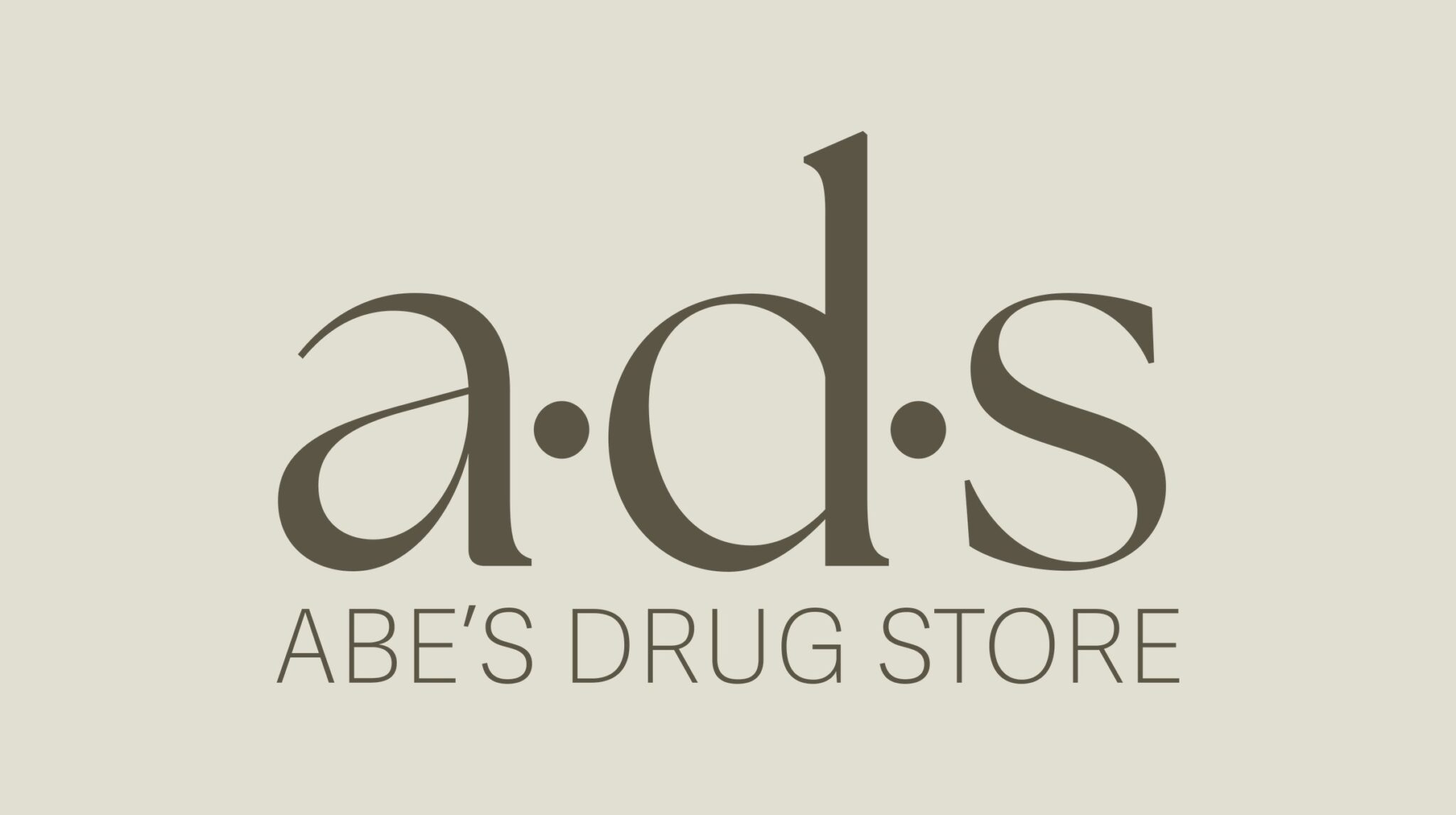 The new a·d·s Abe's Drug Store logo