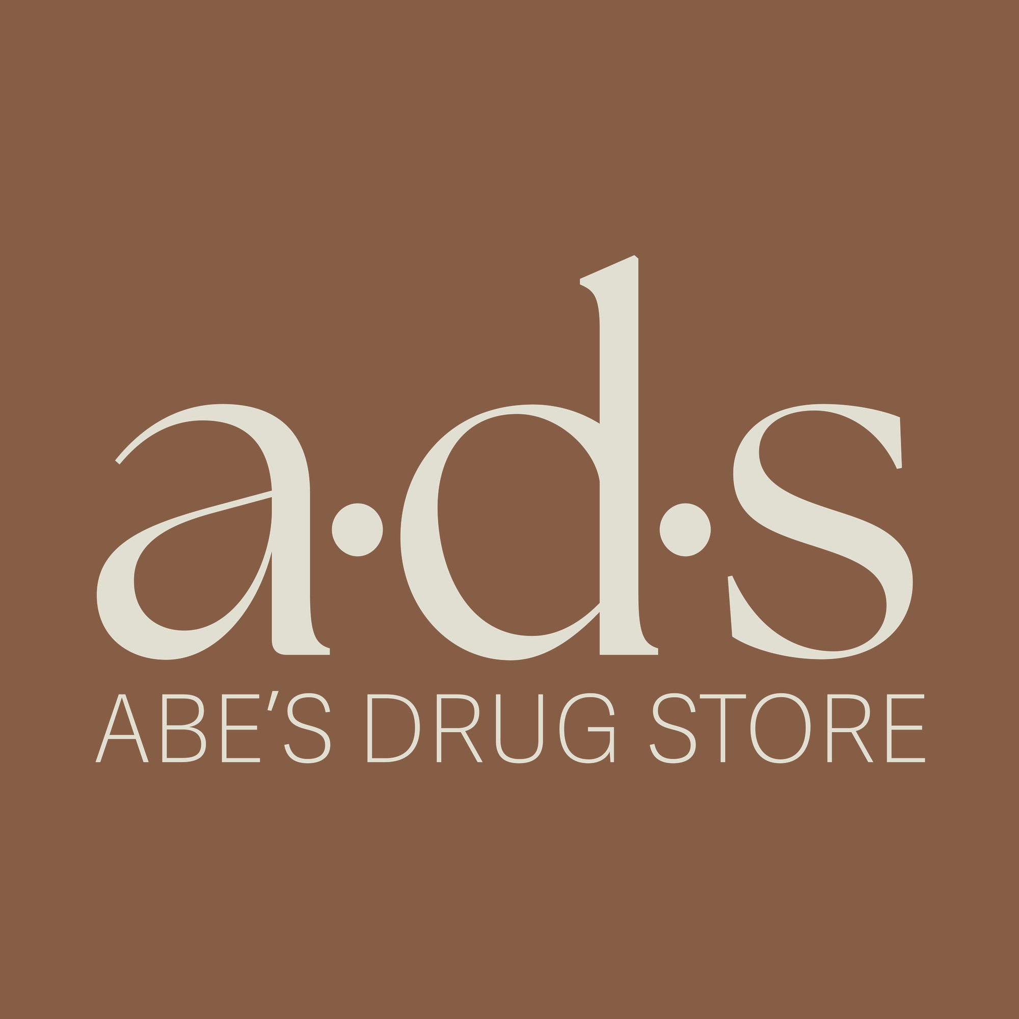 a·d·s logo in vanilla on cinnamon